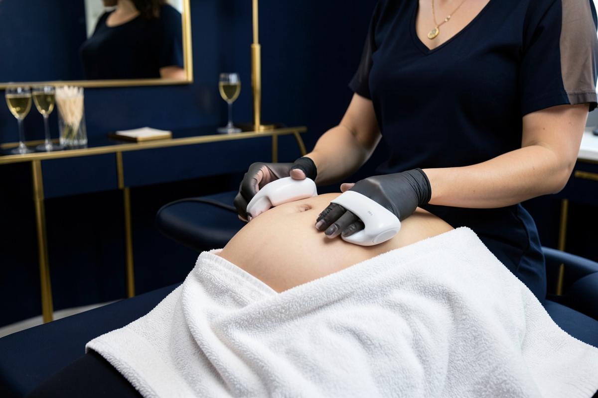 Body facial op de behandeltafel