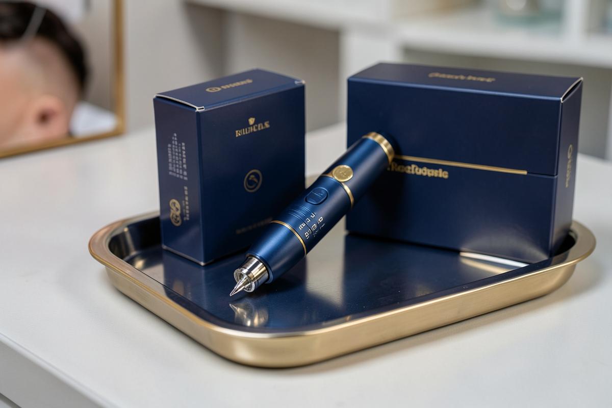 Toestel voor huidverbetering op een steriele tray
